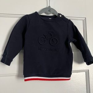 Jacadi black sweater 18M